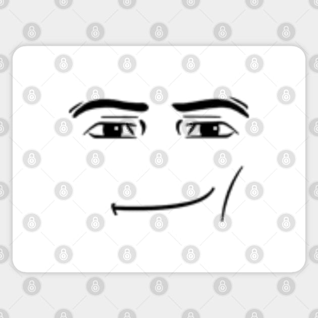 Roblox Man Face Meme Sticker by Geektuel